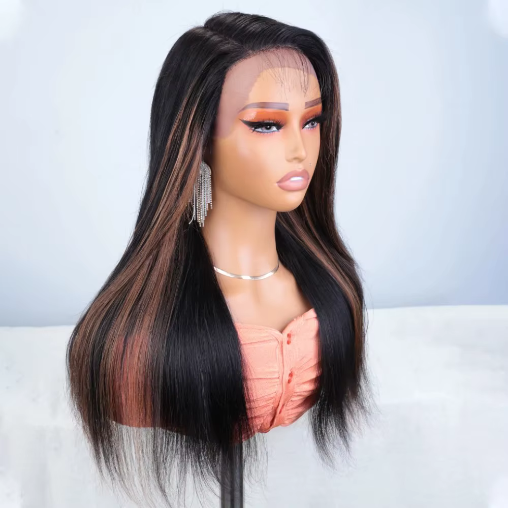Perruque de cheveux humains avant en dentelle
