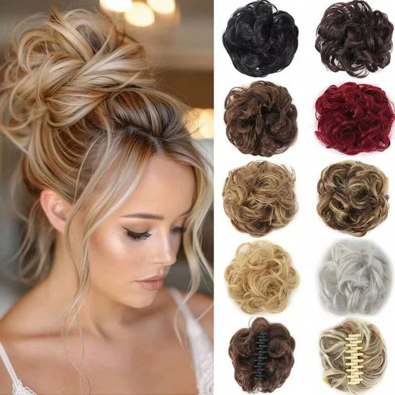 Chignon synthétique à clipser