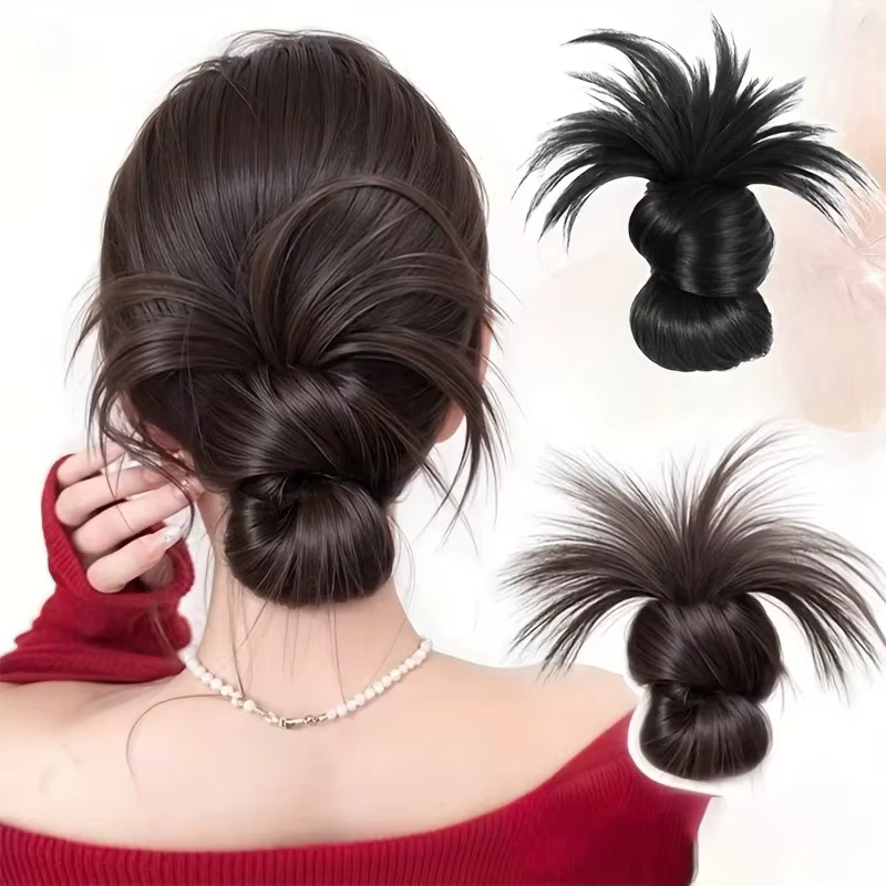 Pince à cheveux synthétique pour chignon bas