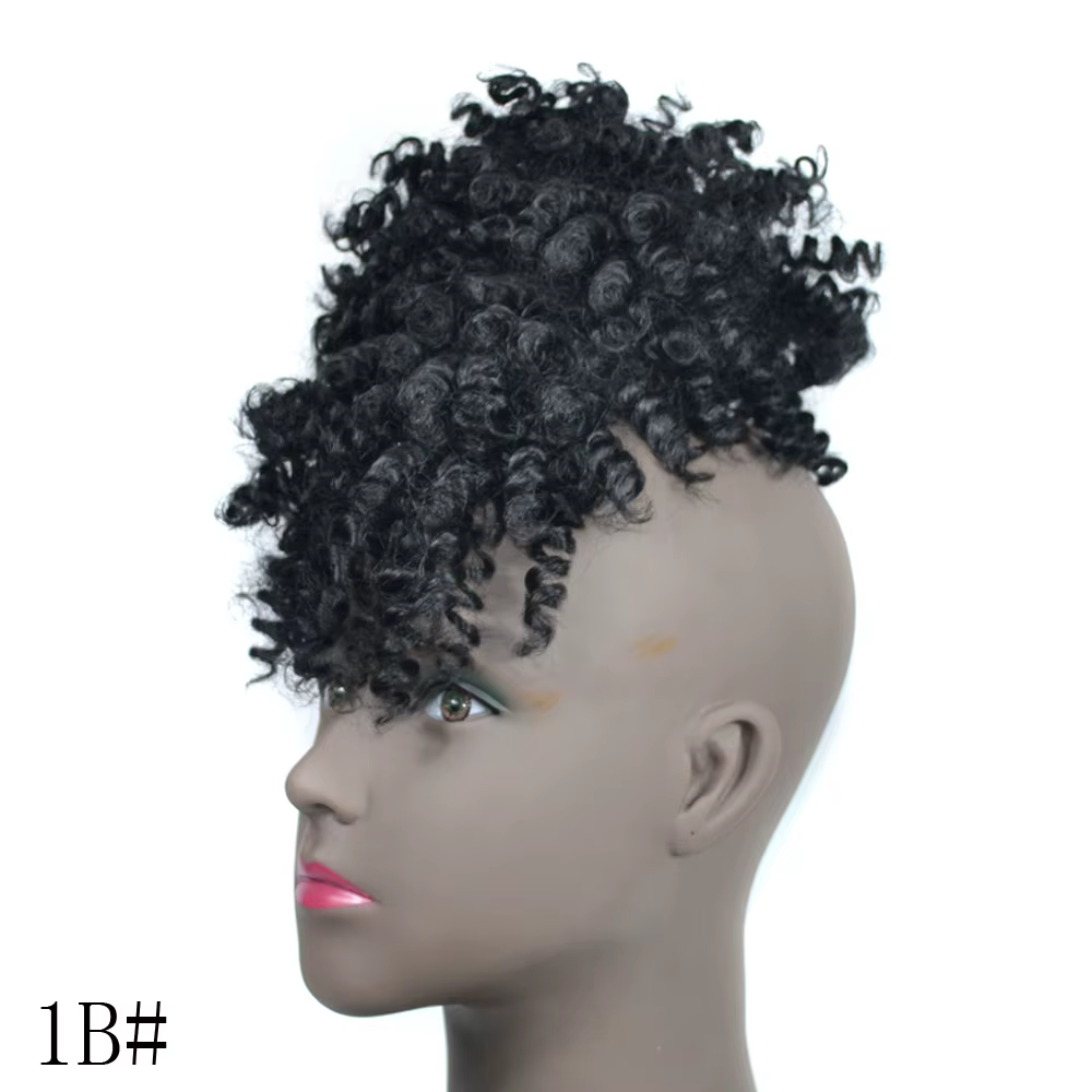 Extensions de chignon afro synthétique