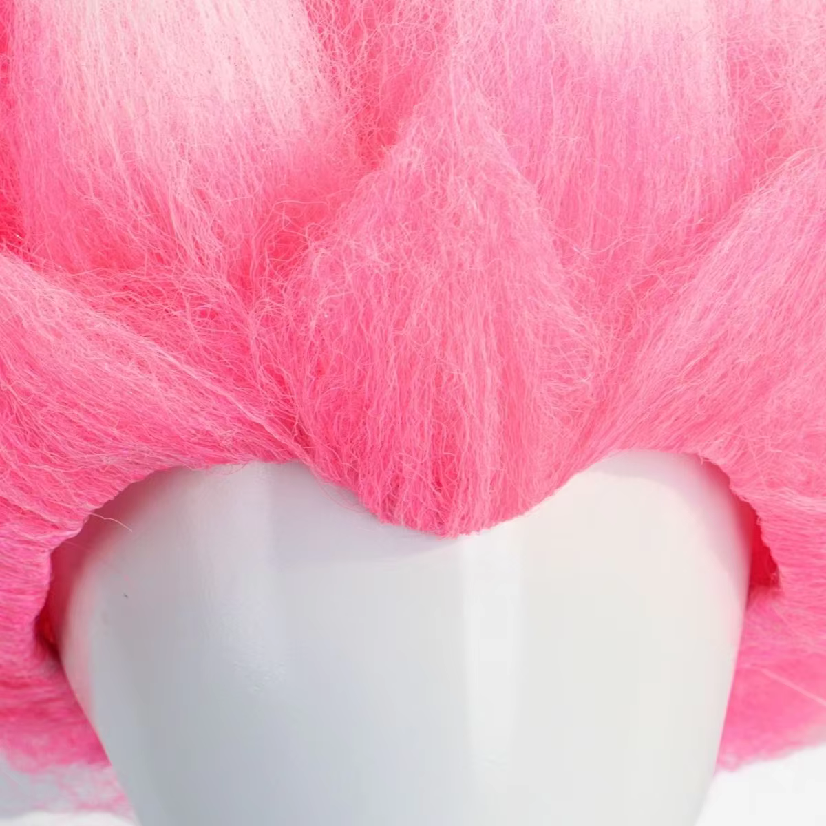 Perruque de Cosplay synthétique de Style Anime rose et blanc