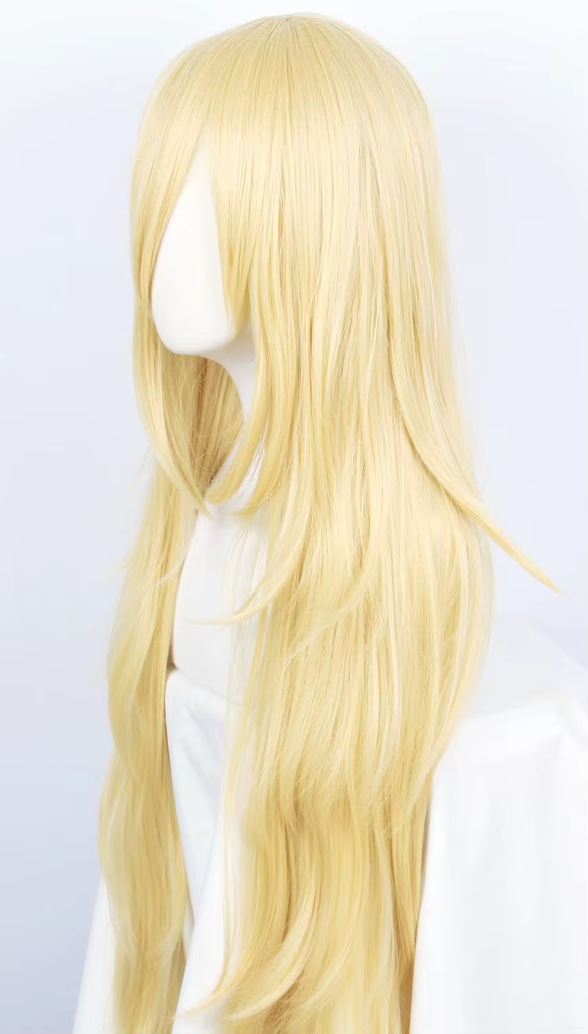 Linfairy – perruque synthétique longue Blonde Rachel