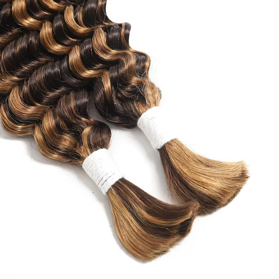 Mèches de cheveux humains Ombré 100g pour tresses bohèmes