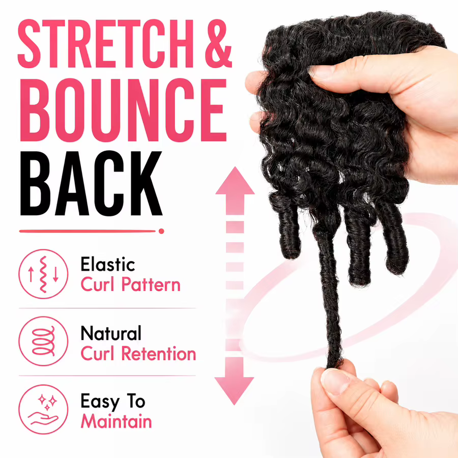 WOWANGEL Extensions de cheveux humains bouclés birmanes en crochet