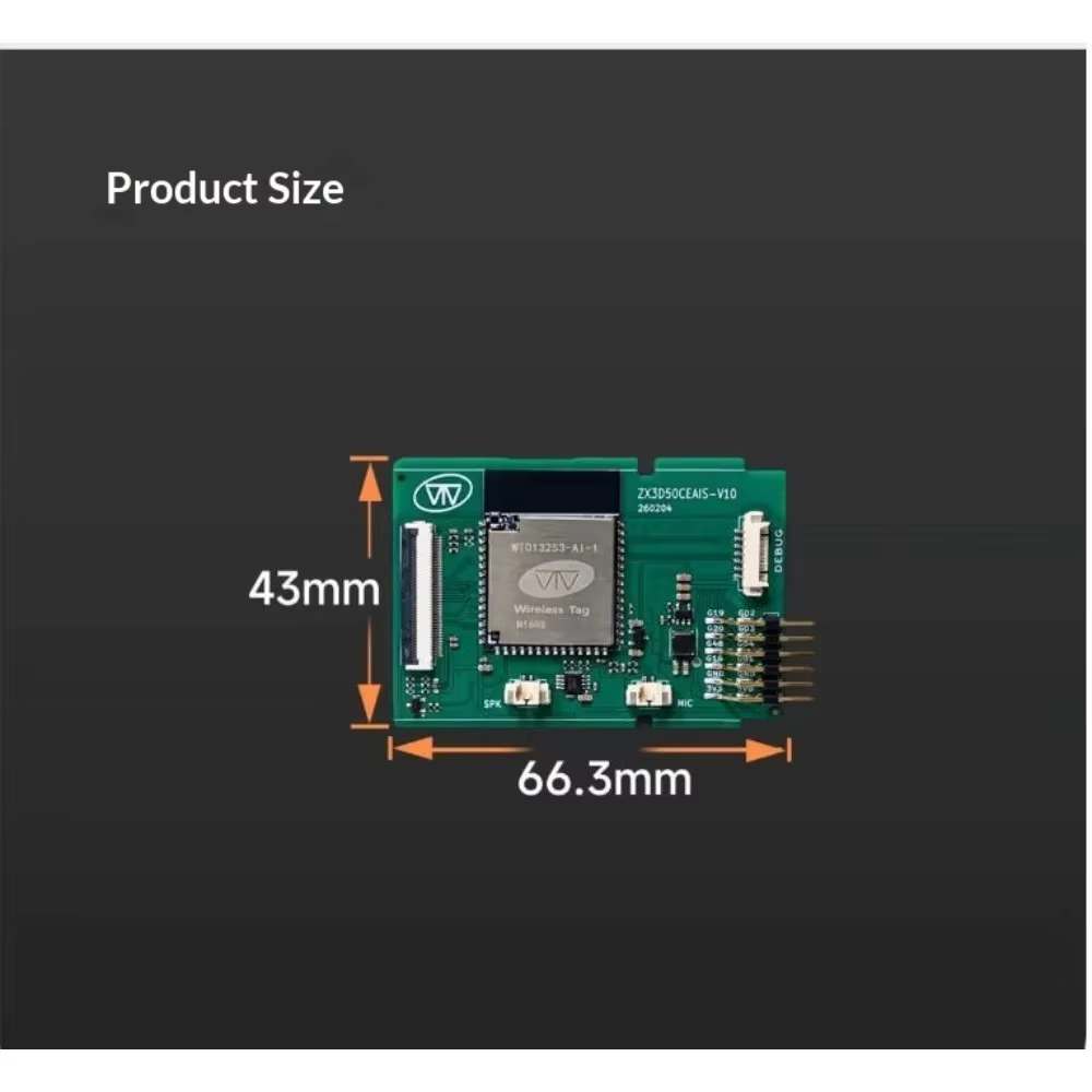 Carte de développement vocal IA ESP32 S3 Cloud ZX3D50CEAIS PCBA pour la développement cloud