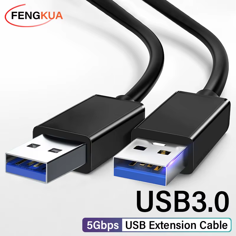 Câble d'extension USB 3.0 USB mâle à mâle 5Gbps câble de données de Transmission rapide USB3.0 pour ordinateur portable vers disque dur Mobile TV