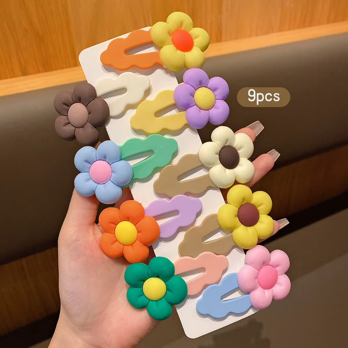 Pinces à cheveux 9 couleurs aléatoires