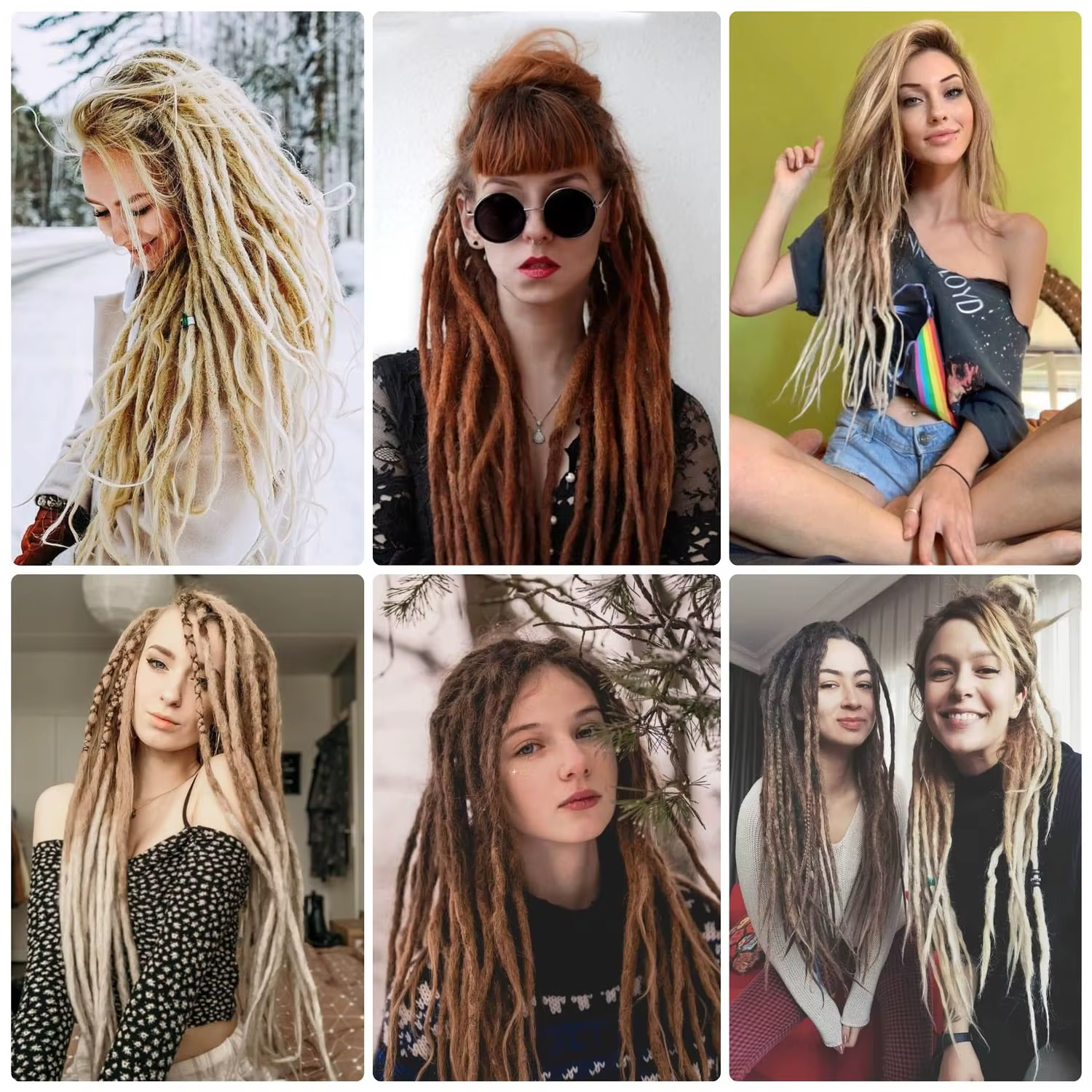 Extensions de Dreadlock synthétiques de 24 pouces