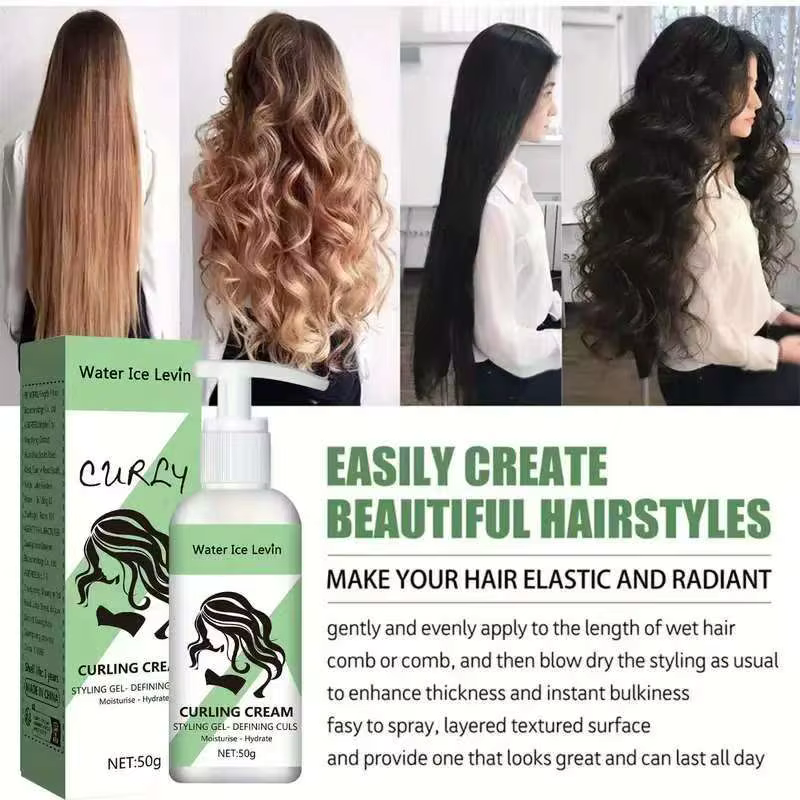 Crème hydratante pour cheveux bouclés