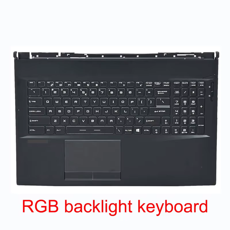 Coque de clavier pour ordinateur portable MSI GL75 GP75 MS-17E1 17E2 17E5 17E7, repose-paume, coque supérieure, clavier rétro-éclairé