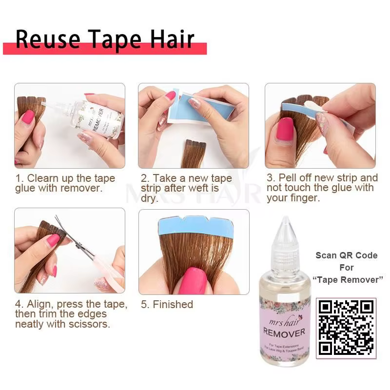 Extensions de bande de Colle 3 Verges Rouleau Ruban dans