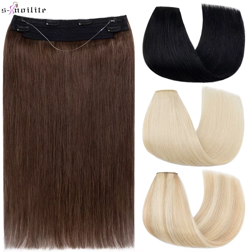 S-noilite-Extensions de Cheveux Blonds à Double Proximité Wn