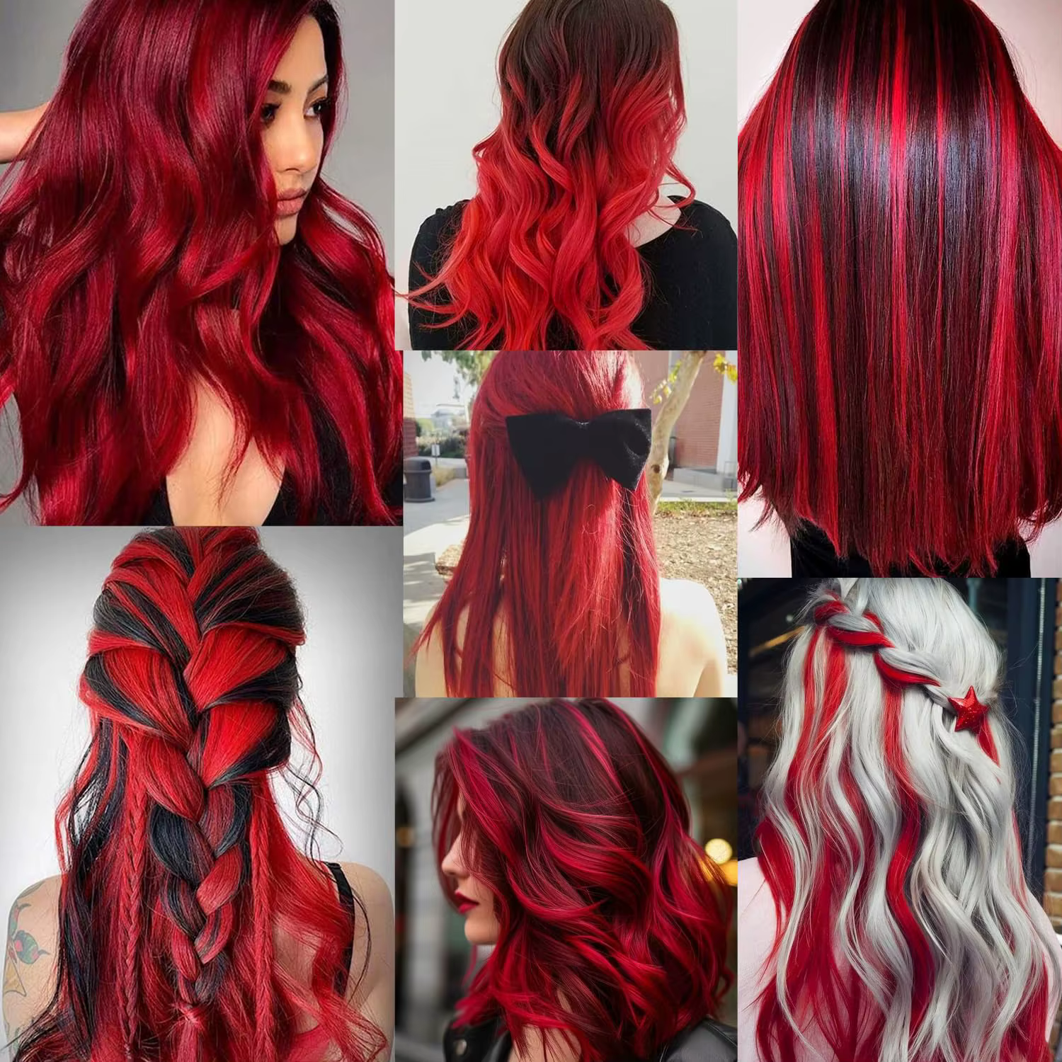 Extensions capillaires synthétiques noires longues et lisses