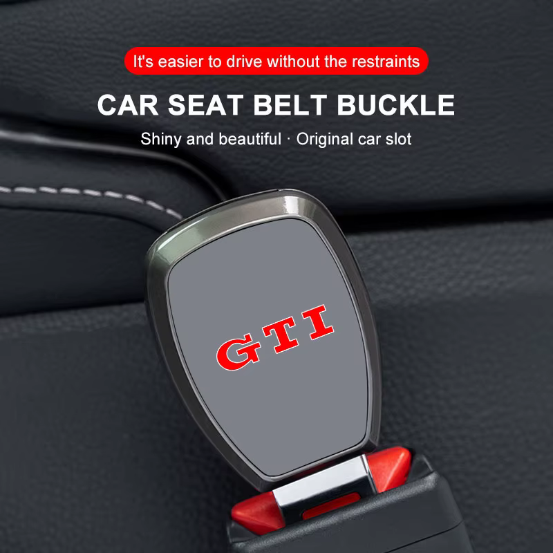 Extension de ceinture de sécurité pour voiture, clip d'extension de ceinture de sécurité avec emblème pour VW GTI Polo Passat B5 B6 B7 T4 T5 Golf 4 5 6 Tiguan Jetta