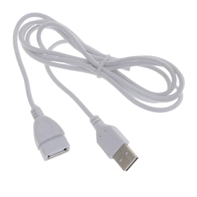 Câble d'extension USB blanc, câble d'extension A mâle à femelle, 1.5M, 5 pieds