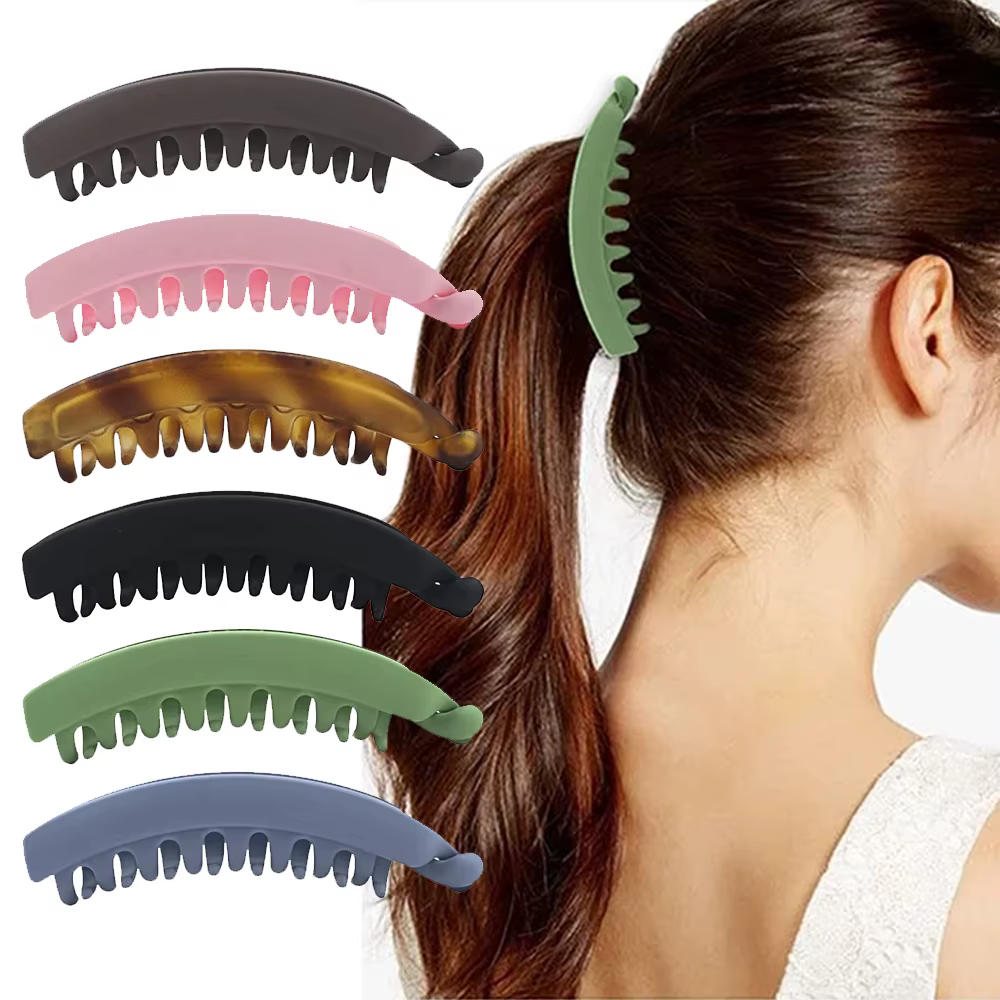 Pinces à Cheveux Givrées Solides pour Femmes