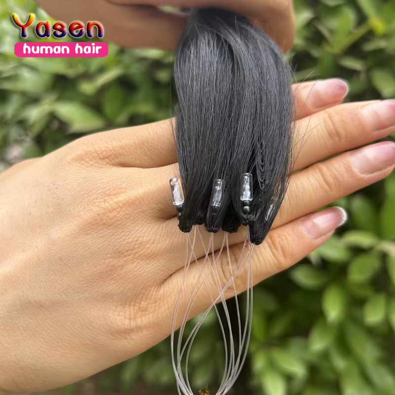 Extensions de cheveux Remy noirs naturels H6
