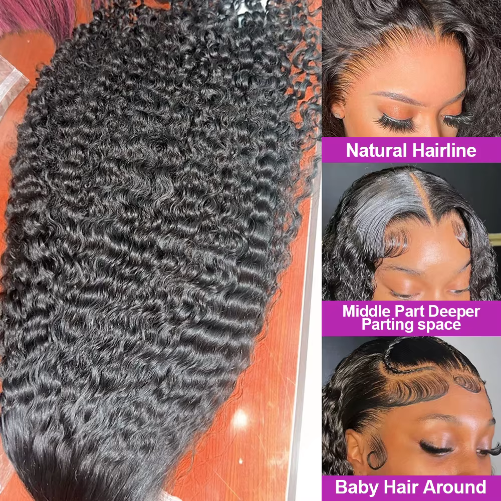 300 densité perruques de cheveux humains 100%