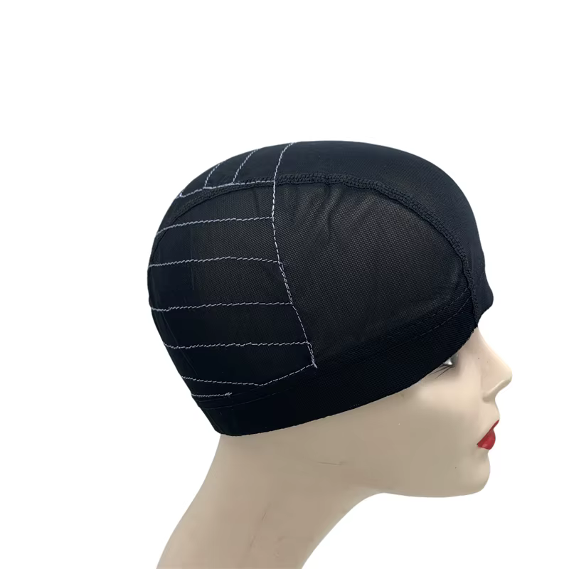 Bonnet de perruque en forme de dôme en maille avec bande sans colle pour débutants, 4x 4/5x 5/13x 4/13x6, fabrication de perruque en dentelle, filet à cheveux idéal pour créer des perruques personnali