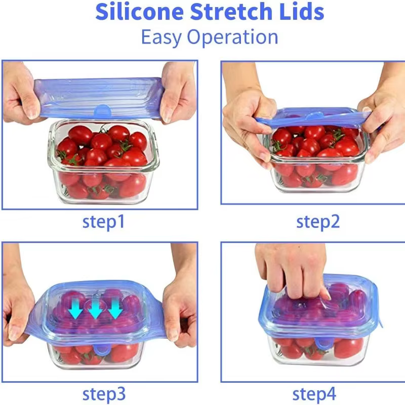 Couvercle en Silicone réutilisable, couvercles extensibles, couvercles hermétiques pour conserver les aliments frais, bol extensible, ustensiles de cuisine