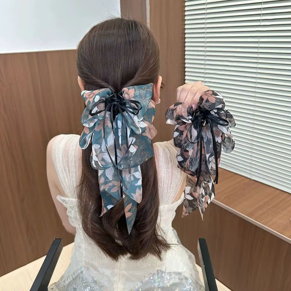 Pinces à cheveux en mousseline de soie