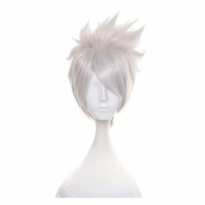 Perruque de cosplay courte synthétique pour anime Soul Evans