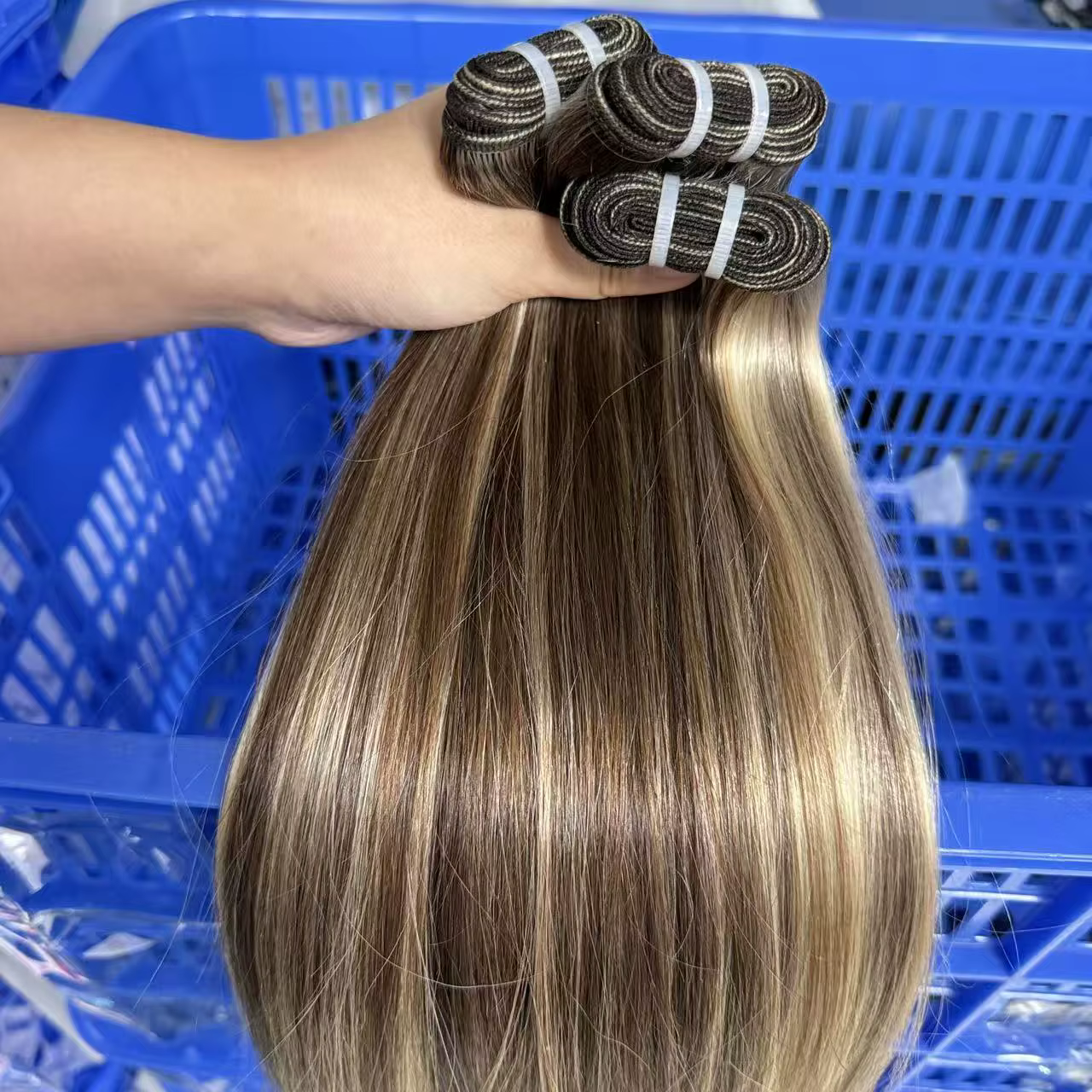 VBeauty Extensions de trame de cheveux brésiliens Ombre couleur mixte