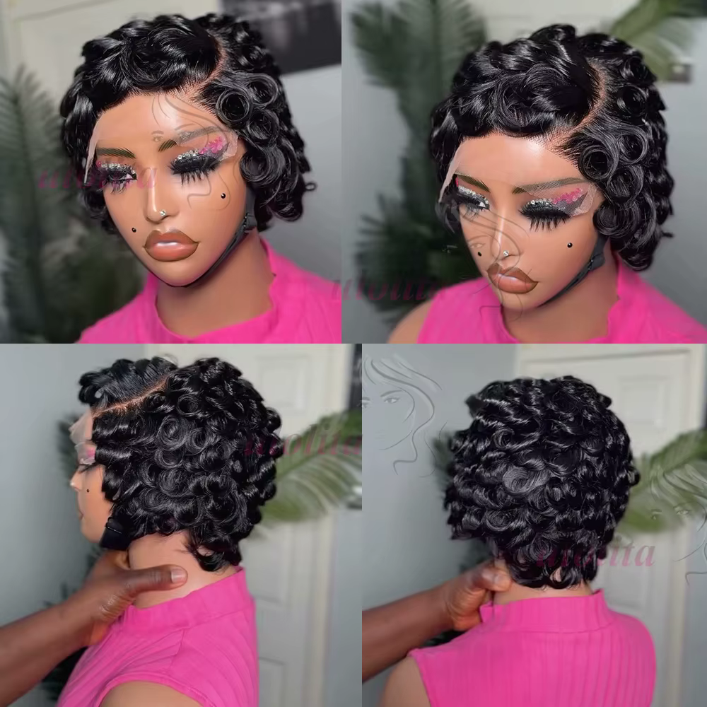 Perruque courte bouclée Chioma