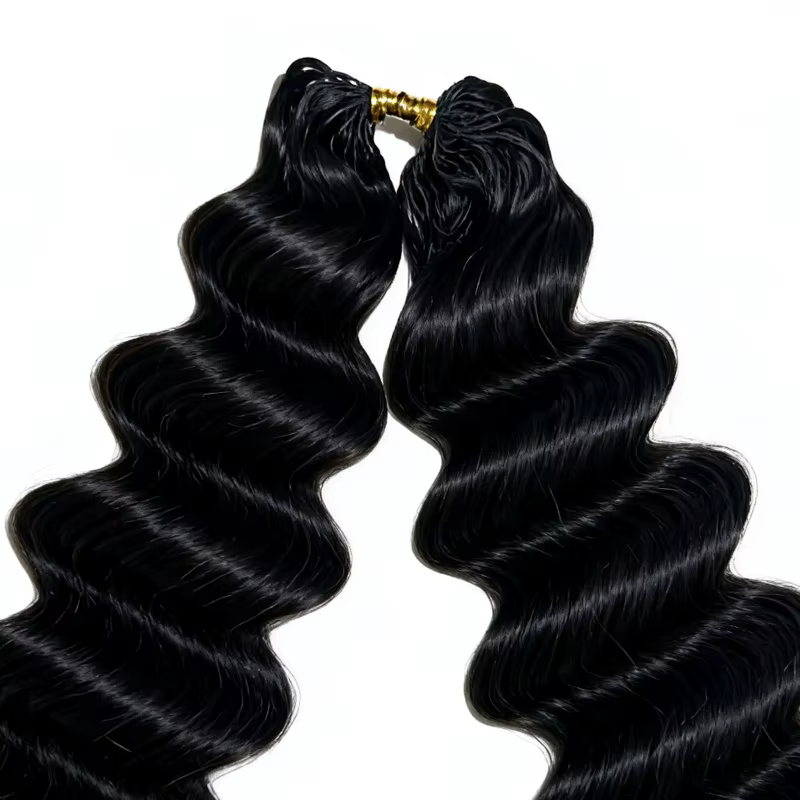 Extensions de cheveux humains au crochet sans nœuds
