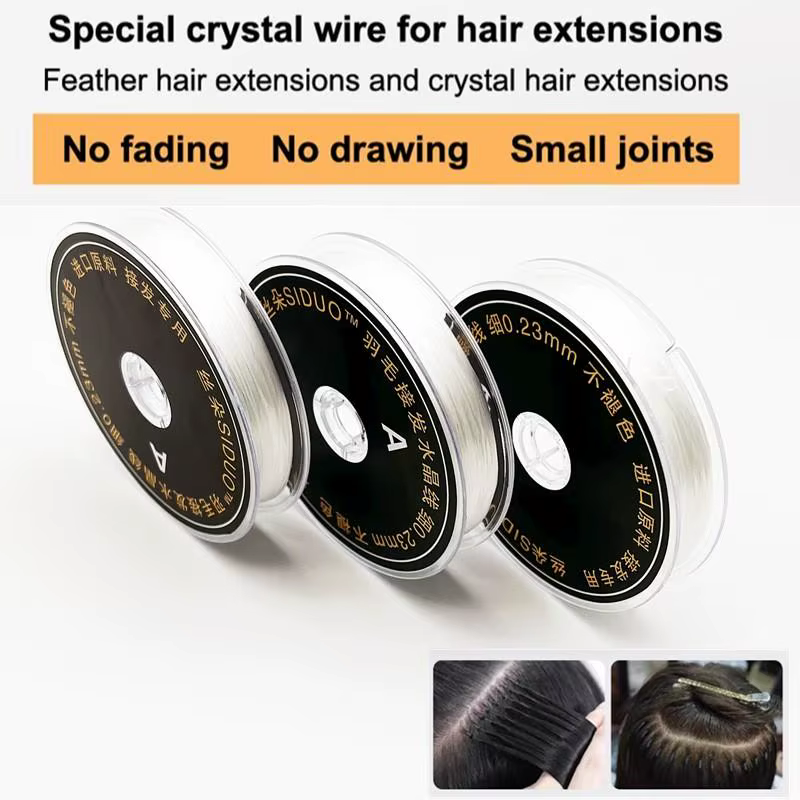1 Rouleau de 60M de Fil Élastique Transparent pour Salon