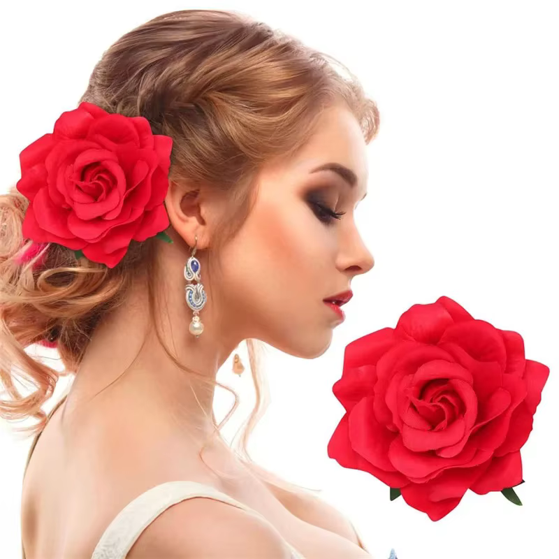 Fleurs de flamenco pour cheveux