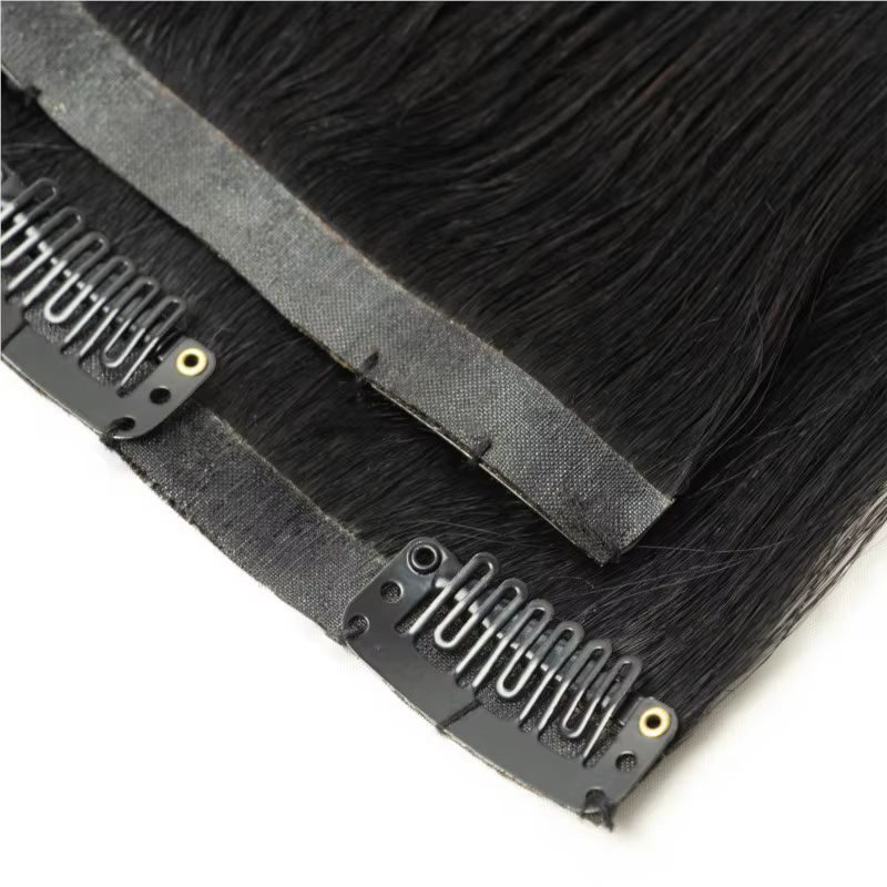 Extensions de Cheveux Humains à Clips en PU