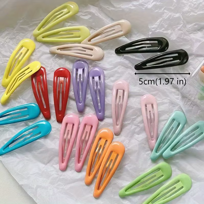 20 pinces à cheveux pastel