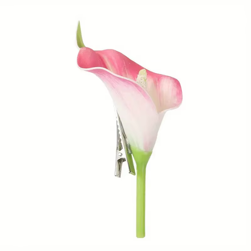 Pinces à cheveux en forme de fleur de lys Calla