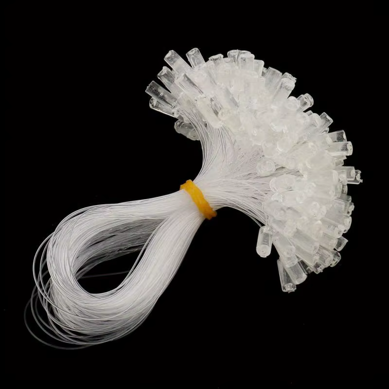 100 pièces de micro-anneaux transparents à boucle