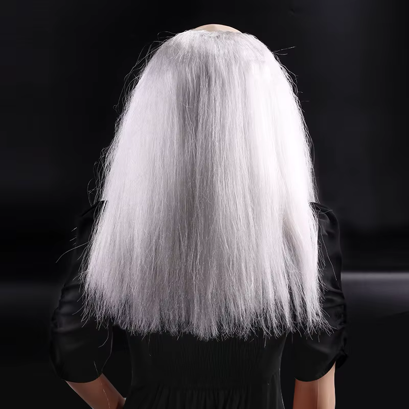Perruque de tête chauve de Cosplay d'halloween pour adulte