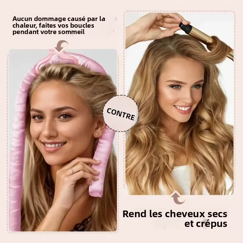 Ensemble de fer à friser sans chaleur