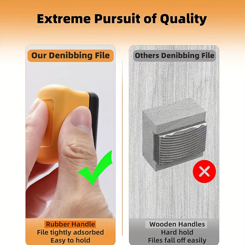 Denibbing – lime à peinture, outil pour un retrait rapide des imperfections de la peinture, mini-feuille double face pour réparer la peinture