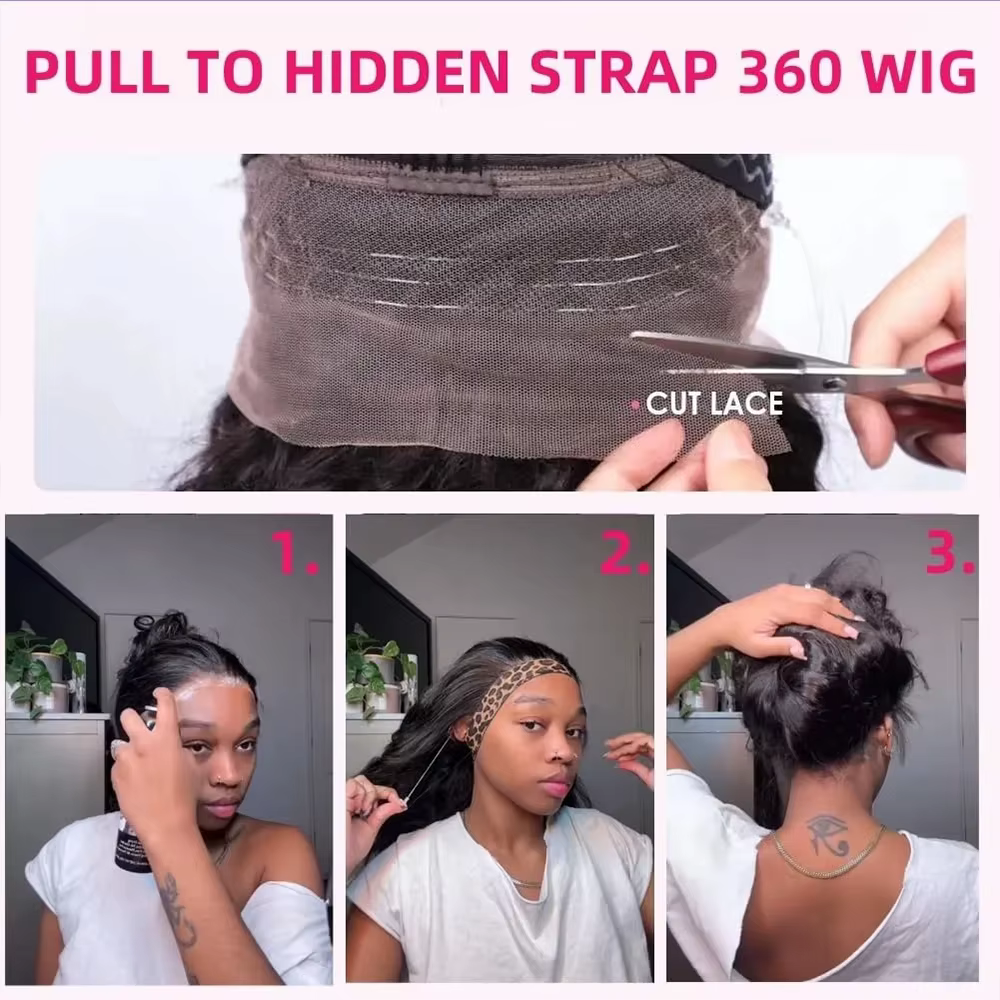 Perruque Lace Front Wig naturelle sans colle