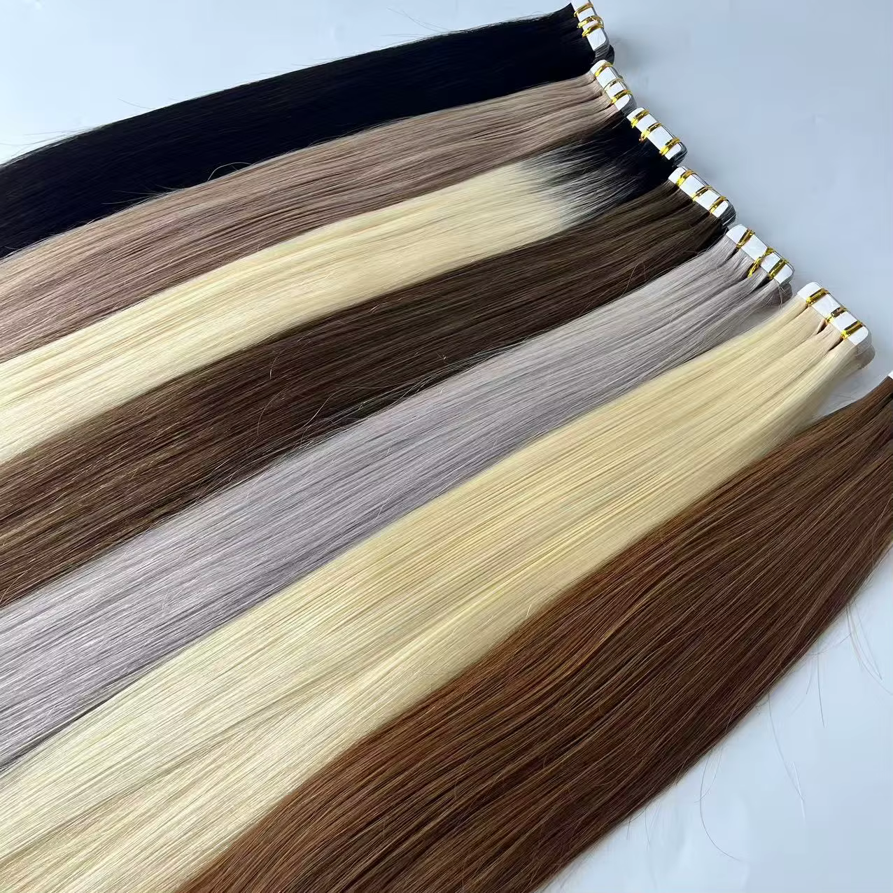 Bande de cheveux humains dans les Extensions