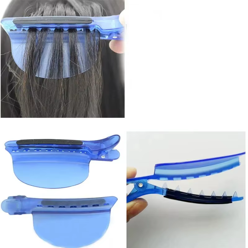 Clips de séparation bleus pour extensions de cheveux – Outils professionnels pour coiffeurs et salons