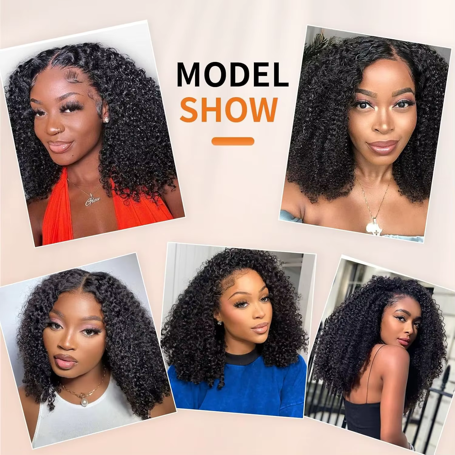 Extensions à clips bouclées crépues en cheveux humains 3C 4A pour femmes noires