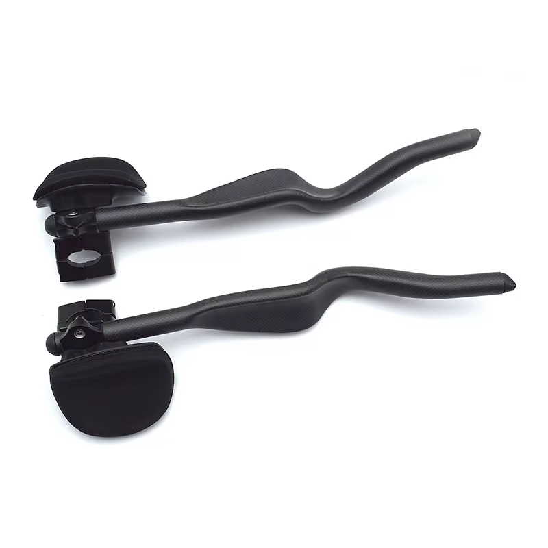 Vélo de route Triathlon temps d'essai 3K repose-vélo entièrement en carbone guidon TT 35 ° Pour extension de guidon Aero avec clip