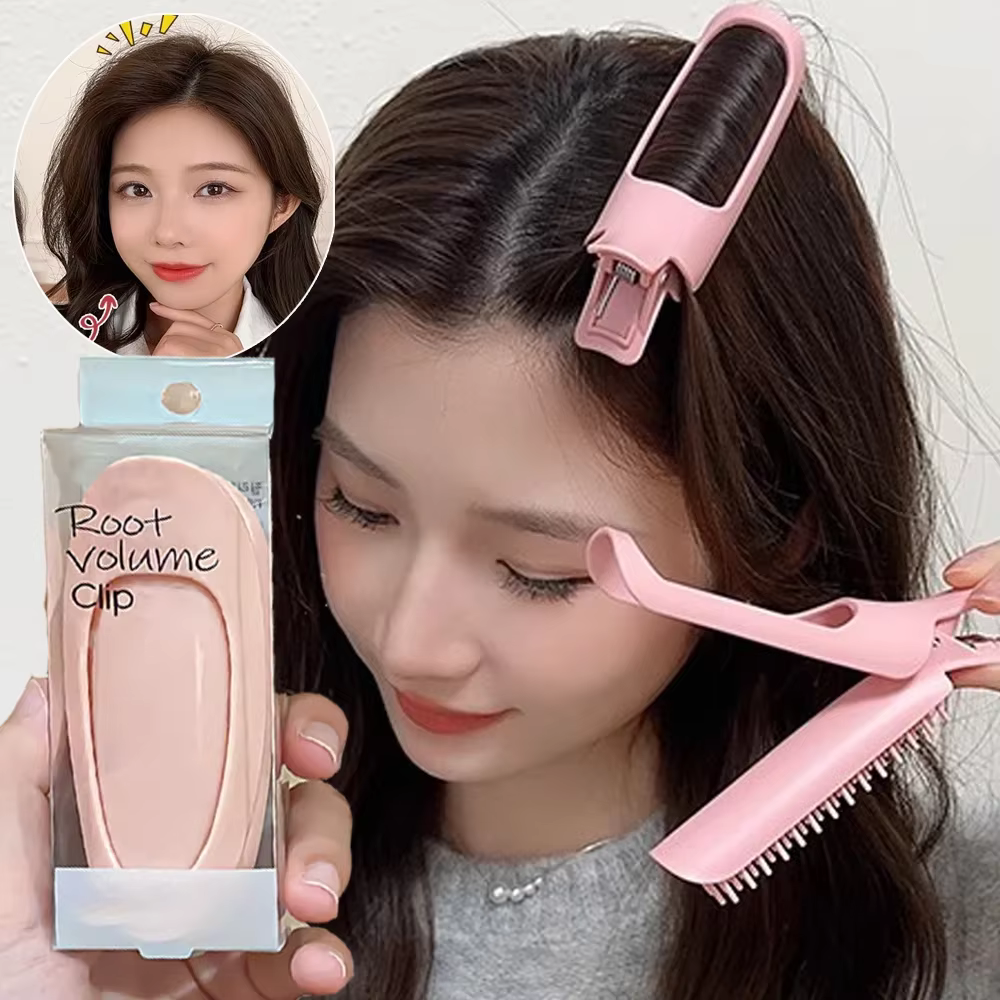 Épingle à cheveux moelleuse frangue à friser Clips 1/2 pièces racines