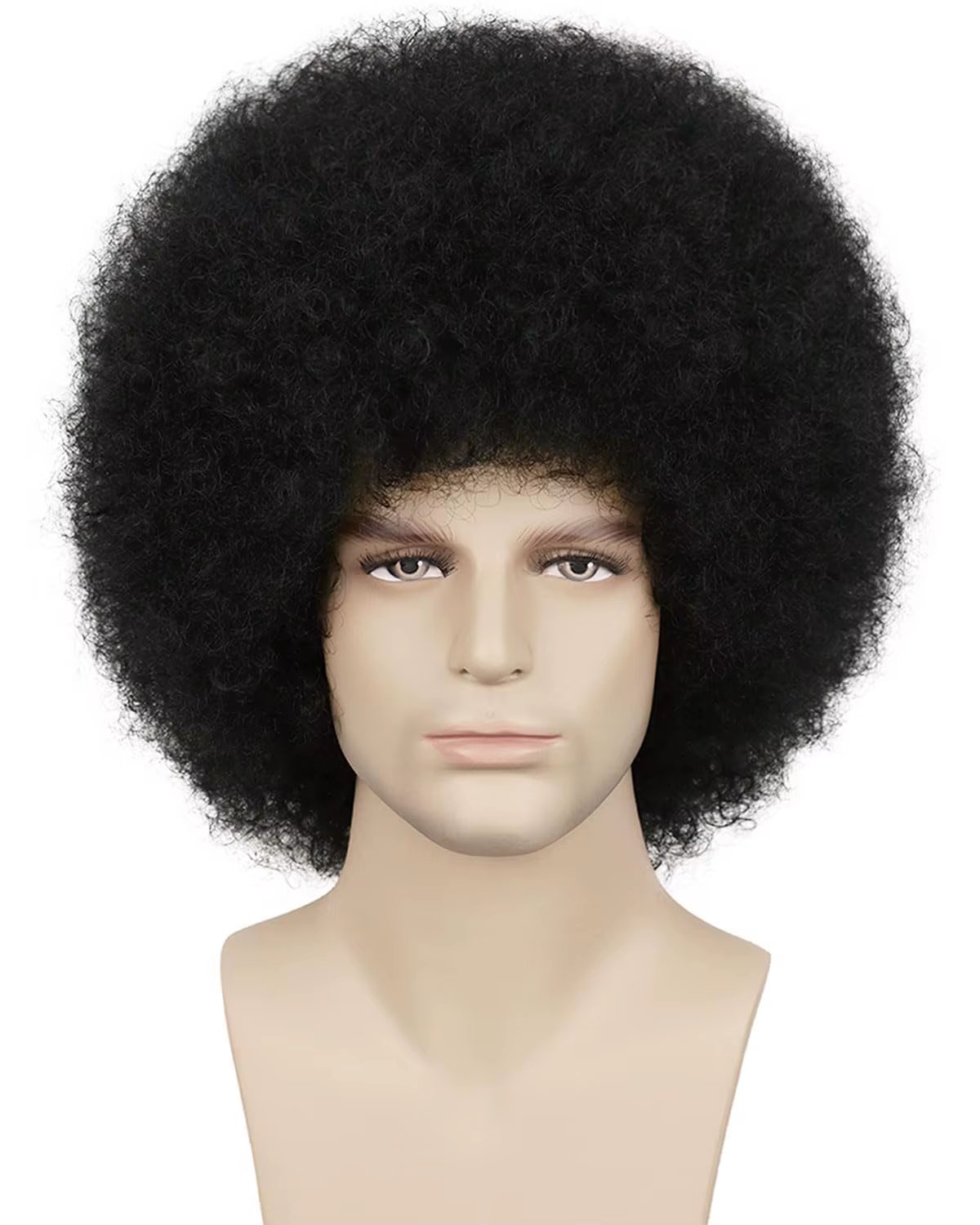 Perruque Afro synthétique pour hommes pour costumes des années 70 et 80