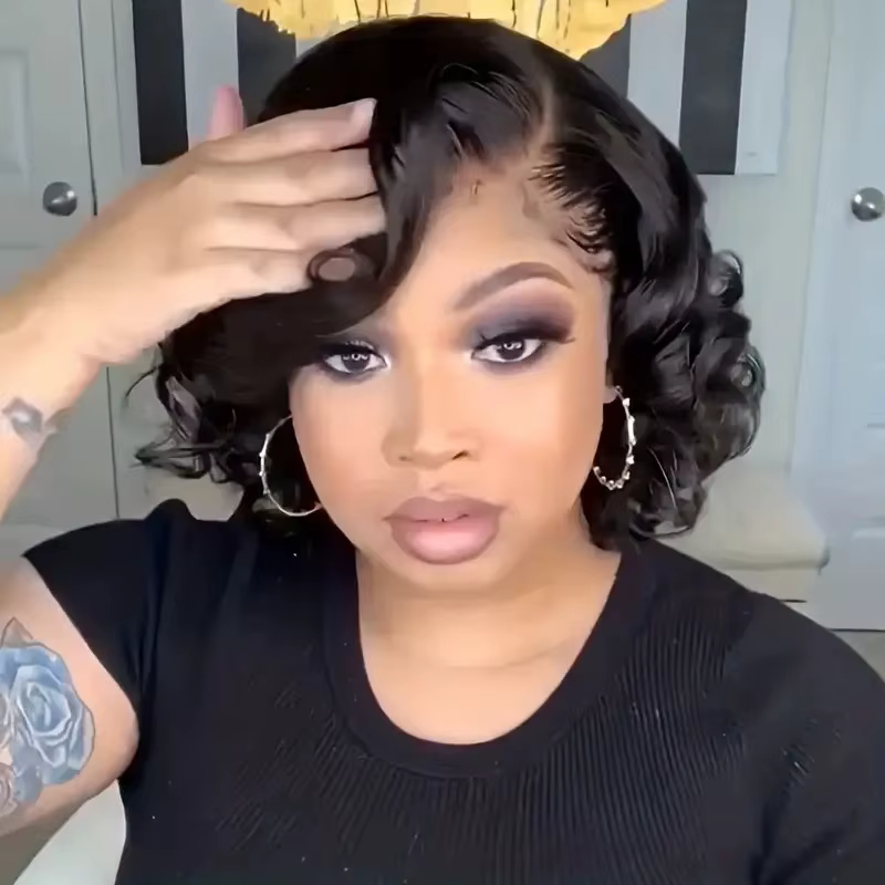 Perruque Lace Front Wig noire