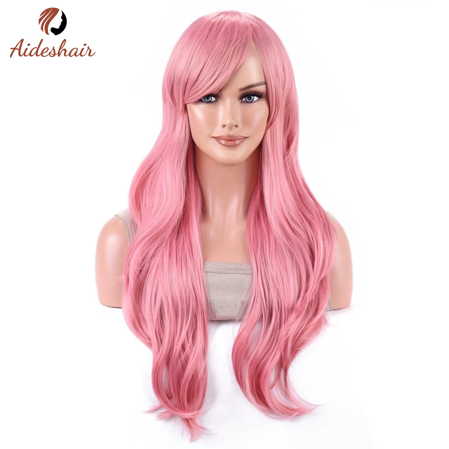 Aideshair perruque synthétique perruques de mode 28 "70 cm de long cheveux bouclés ondulés résistant à la chaleur