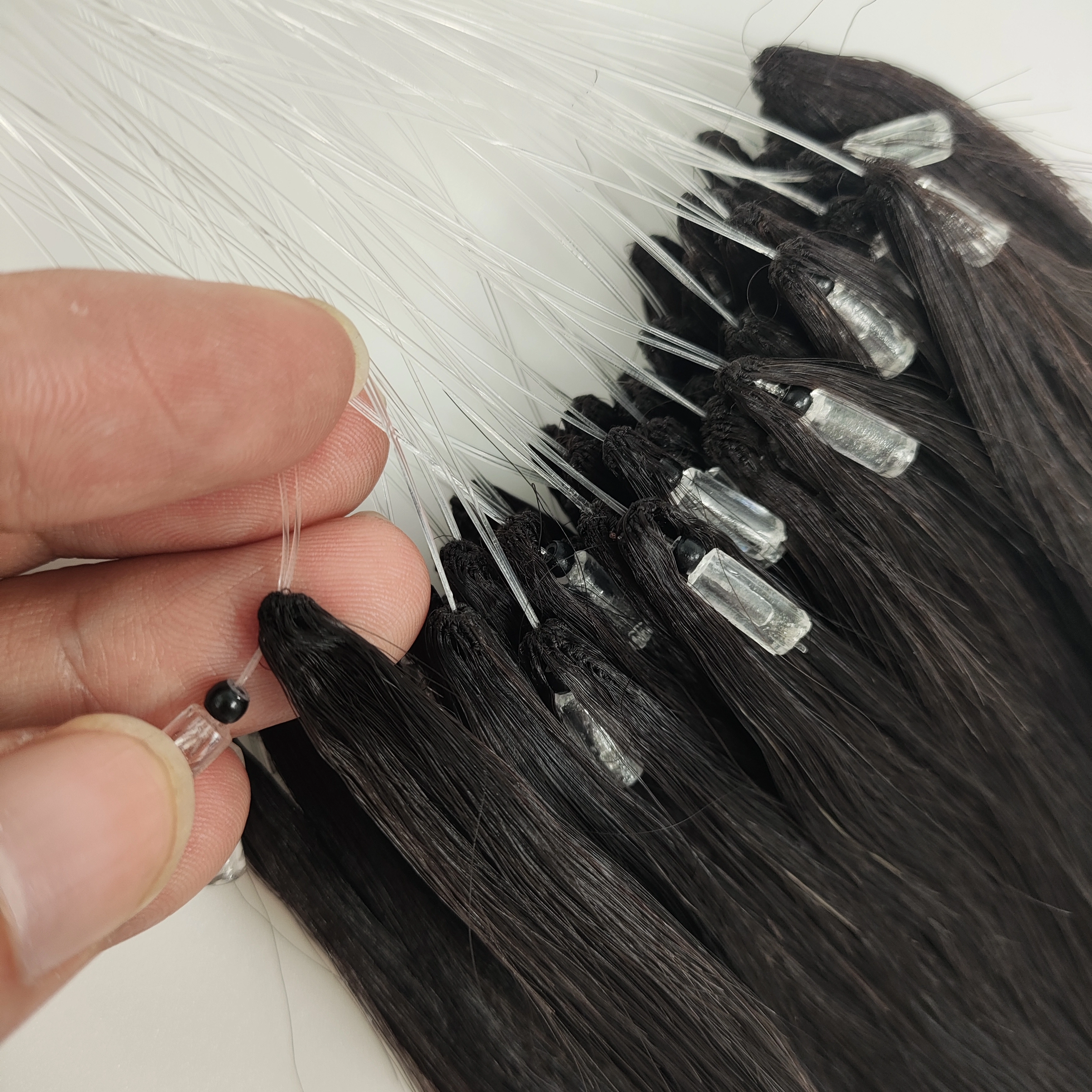 100% cheveux humains naturels qualité vierge brute prix usine double dessiné