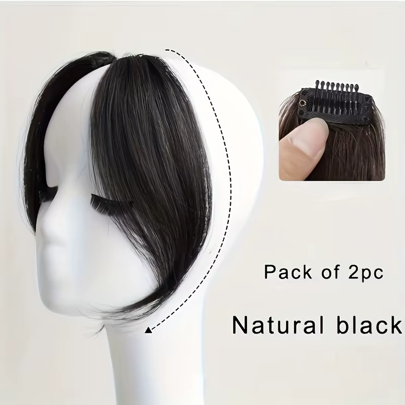Frange à pince à cheveux en frange