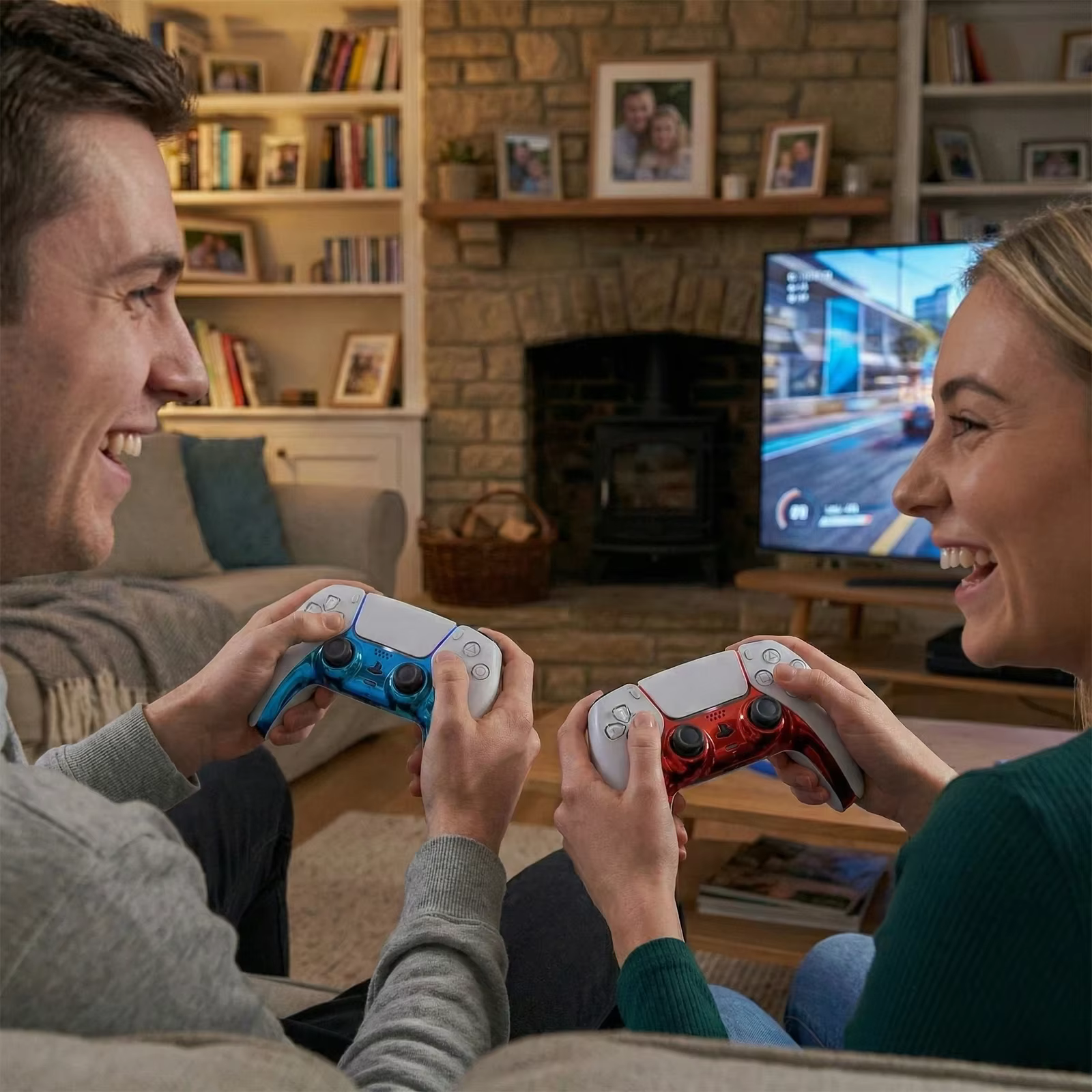 Bande décorative pour manette PS5, couvercle de poignée chromé de remplacement avec levier de démontage, accessoires de coque de remplacement à ajustement précis pour bricolage
